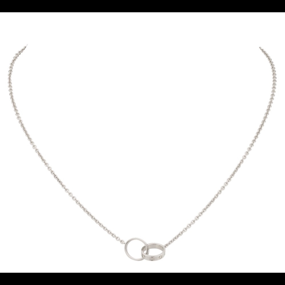 Cartier Love White Gold 18k 750 Necklace Serial # - Picture 2 of 8